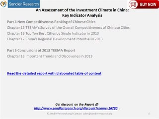 Investment Climate in China: An Assessment of the Key Indicator Analysis