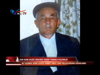 SON KORE GAZİSİ CENAZESİ ASKERİ TÖRENLE KALDRILDI