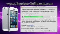 IOS 7.1 Jailbreak untethered - Download Evasion 1.0.8 tool
