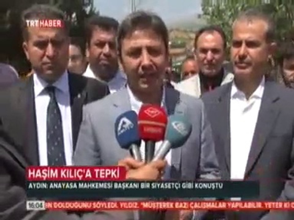 Grup Başkanvekili Ahmet Aydın, Anayasa Mahkemesi Başkanı Haşim Kılıç'ın Dünkü Açıklamalarına Tepki Gösterdi