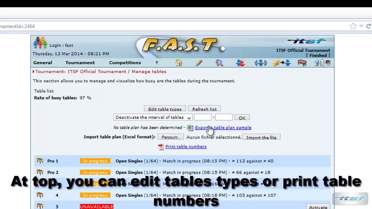 FAST 11-Manage Tables