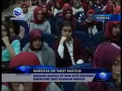 PAMUKKALE TV HABER BÜLTENİ MANİSA ANADOLU KIZ İMAM HATİP LİSESİ TABLET DAĞITIM TÖRENİ (19 MART 2014)