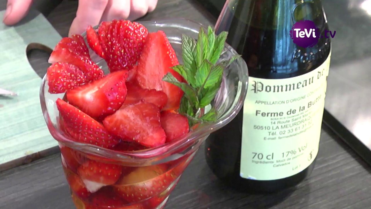 Fraises sirop - Auberge du Mesnil Rogues [TéVi] 28-04-14