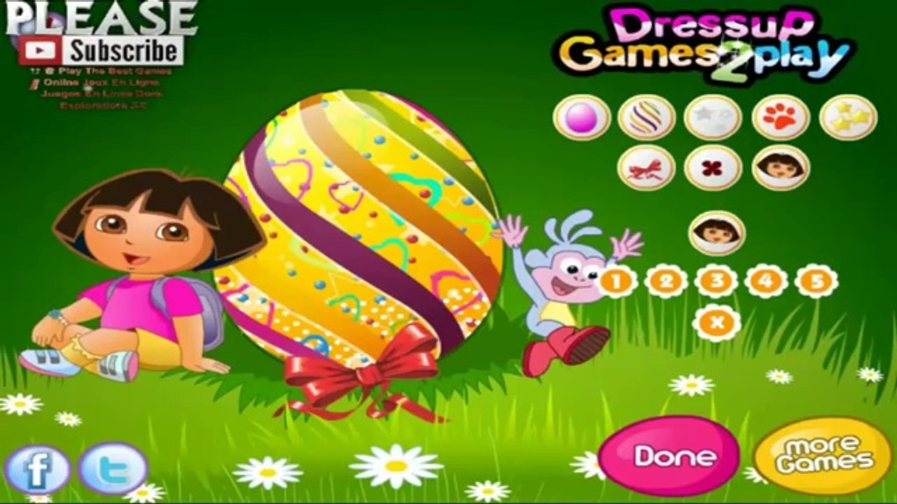 Dora Games to play Easter Egg the Explorer called in French-Dora L'exploratrice- Spanish Dora E