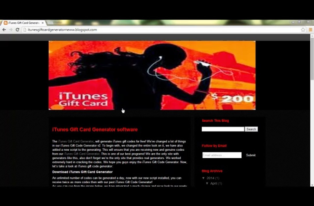 iTunes Gift Card Hack 15$ - 200$ Code Generator