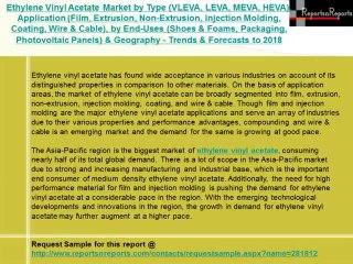 Ethylene Vinyl Acetate Industry- In depth Market Analysis to 2018