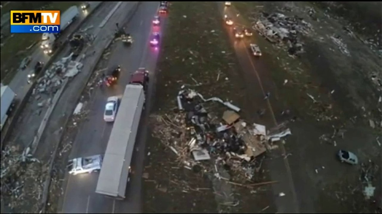Tornades aux Etats-Unis: les dégâts vus du ciel - 28/04
