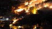 Fireworks Display Sets Spanish Hillside Ablaze