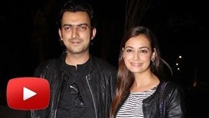 Dia Mirza & Boyfriend Sahil Sangha Leaves For IIFA 2014 !