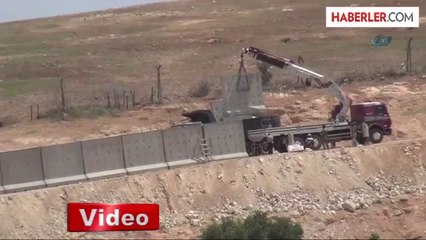Suriye Sınırına Beton Blok Yapılıyor