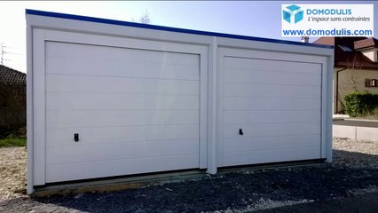 Garage béton préfabriqué monobloc - Rhône Alpes et Sud de France, distributeur installateur de garages préfabriqués en béton monobloc et locaux techniques béton.