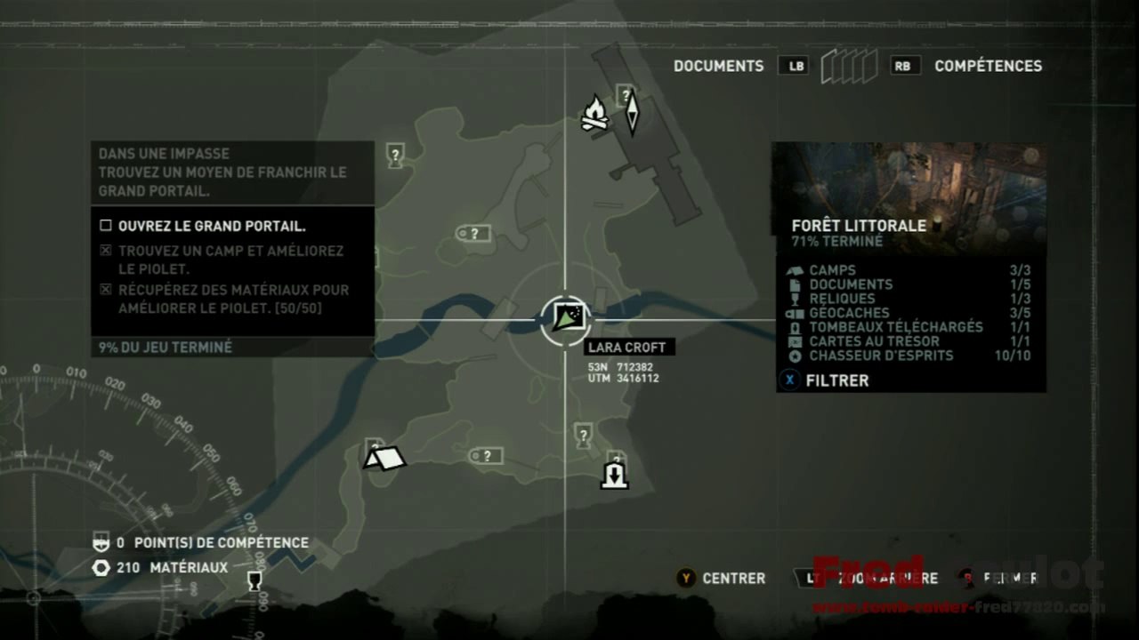 La foret Littorale Nord_ 2.10-La Carte au tresor_Tomb Raider 2013 une survivante est née