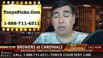 St Louis Cardinals vs. Milwaukee Brewers Pick Prediction MLB Odds Preview 4-28-2014