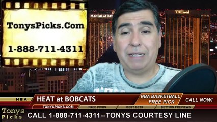 NBA Game 4 Pick Prediction Charlotte Bobcats vs. Miami Heat Betting Lines Odds Playoff Preview 4-28-2014