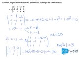 ¿Cómo calcular el valor de una matriz según un parámetro? Ejemplo resuelto
