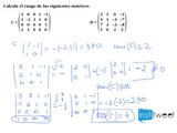 ¿Cómo calcular el rango de una matriz? Ejemplo resuelto