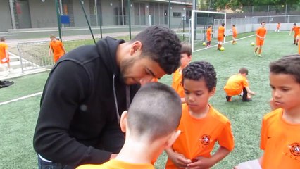 Visite de Nabil Fekir pour le stage de Pâques 2014