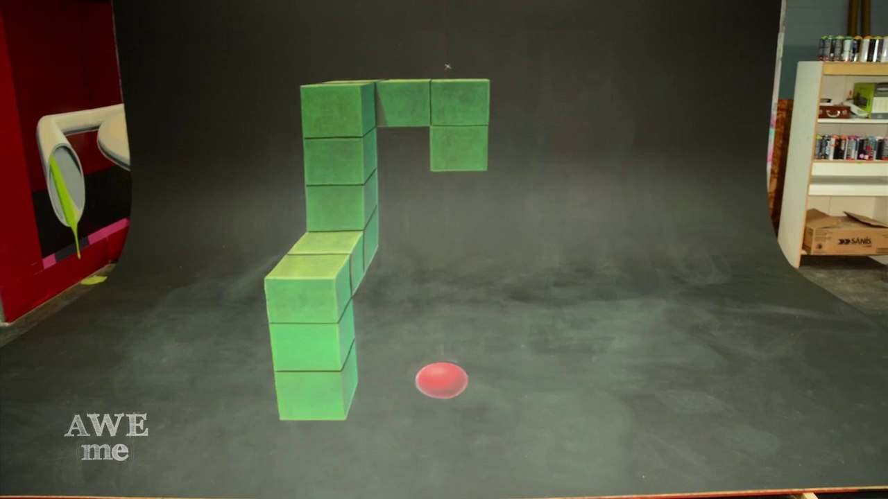Le célèbre jeu vidéo Snake 3D en Stop motion... Juste magique!