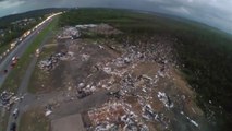 Arkansas Tornado Damage filmed with a drone 4-27-2014