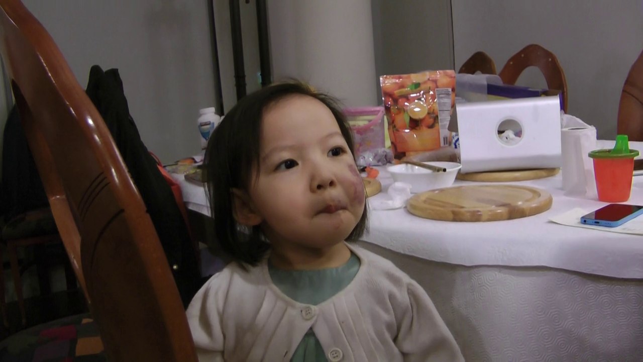 Girl Eating Dinner