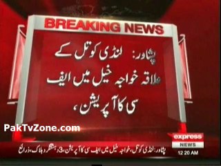 FC operation  in Landikotal Peshawar, 3 terrorists killed