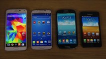 Samsung Galaxy S5 vs. Galaxy S4 vs. Galaxy S3 vs. Galaxy S2 - Which Is Faster