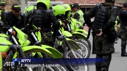 Campesinos protestan en Colombia