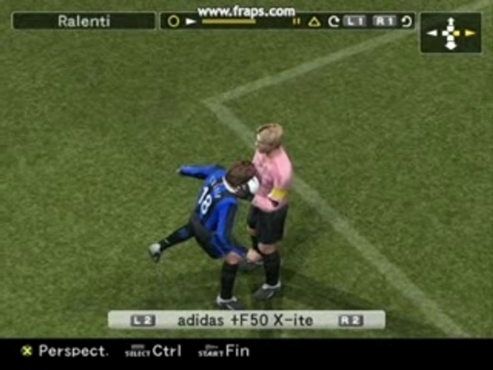 Coup de boule ! petit bug amusant PES 6