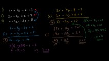 How To Solve Simultaneous Equations Containing 3 Unknowns