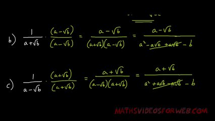 How To Simplify Fractions Containing Roots In The Denominator