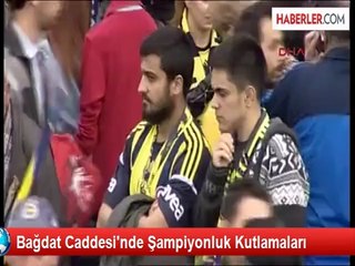 Bağdat Caddesi'nde Şampiyonluk Kutlamaları