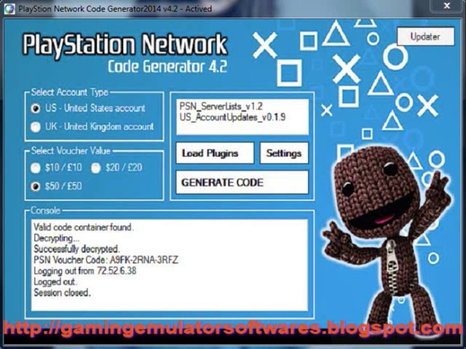 Playstation Network Code Generator 2014 v4.2