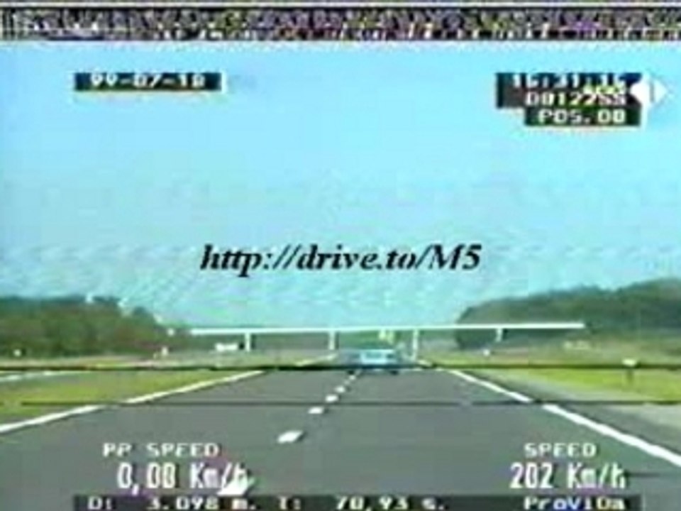 Police Volvo 850 T5 chases BMW M5