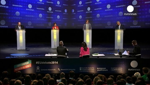 Los cuatro candidatos a la CE debaten, además de economía, sobre el éxito creciente de los partidos de extrema derecha, el euroescepticismo y las energías renovables