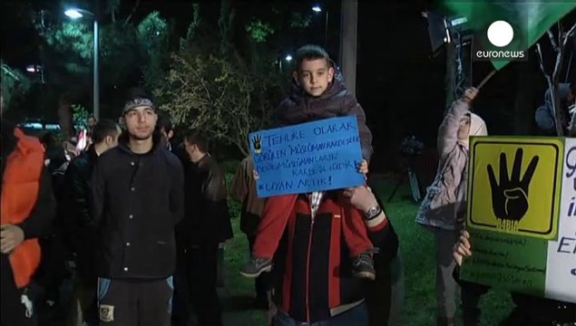 Turkish protesters express outrage at Egyptian death sentences