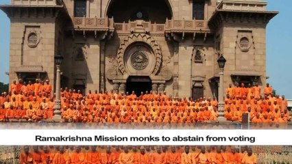 Ramakrishna Mission monks to abstain from voting