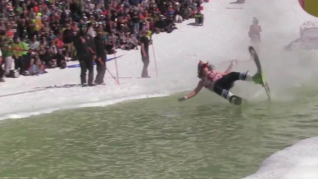 POND SKIM 2014 - Compilation des crashs en ski