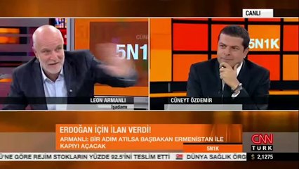 Gazeteye ilan veren Ermeni işadamı canlı yayına katıldı