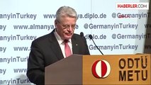 Almanya Cumhurbaşkanı Gauck ODTÜ'de