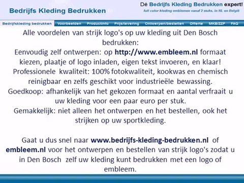 Kleding bedrukken Den Bosch