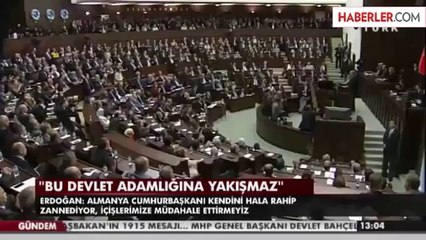 Erdoğan'dan Gauck'a: Sen O Aklı Kendine Sakla