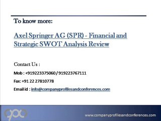 Axel Springer AG (SPR)