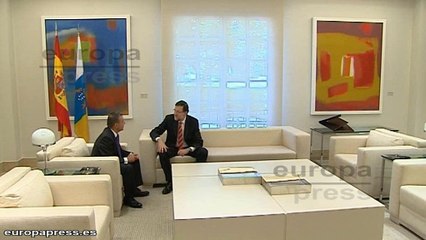 Rajoy recibe al presidente de Canarias