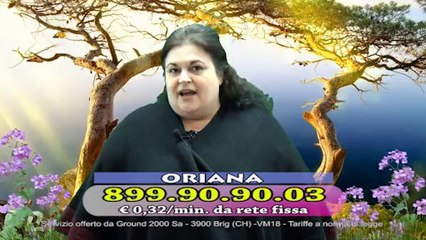 Cartomante Oriana 899.90.90.03 a € 0,32/min
