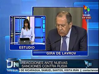 Lavrov dice que Moscú rechaza sanciones en su contra