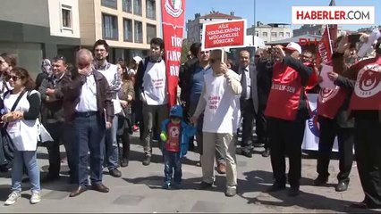 Sağlık Çalışanlarından "Nöbet" Eylemi