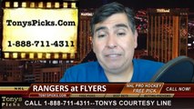 Game 6 NHL Pick Philadelphia Flyers vs. New York Rangers Odds Playoff Prediction Preview 4-29-2014