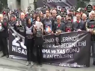Taksim'de işçi ölümleri protesto edildi