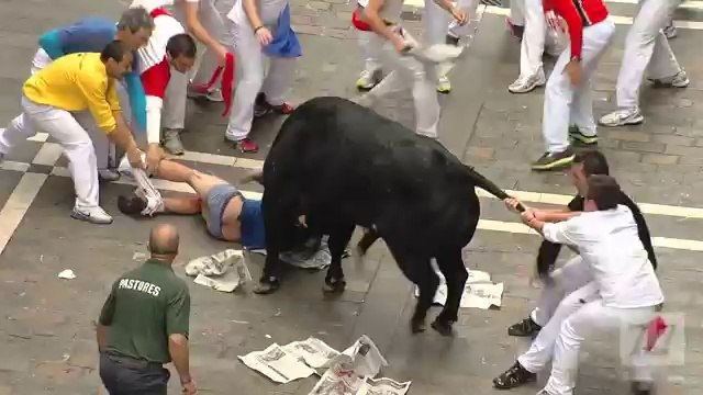 2013 Running of the Bulls™- July 12th Injury