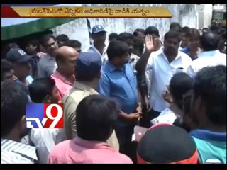 YSRCP activists attack Election Officer Parimala during raid